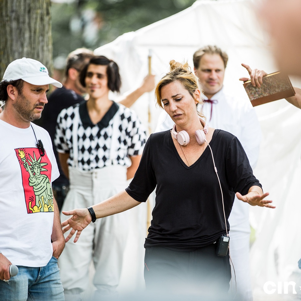 Sur le plateau du film Mon cirque à moi
