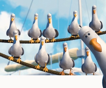 Une scène du film Finding Nemo