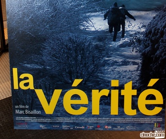 Sur le tapis rouge du film La vérité