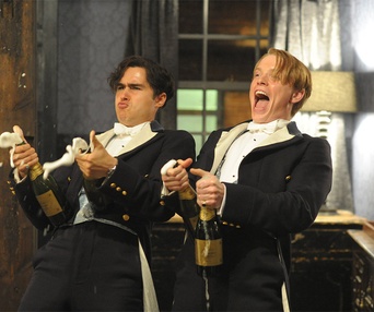 Une scène du film The Riot Club