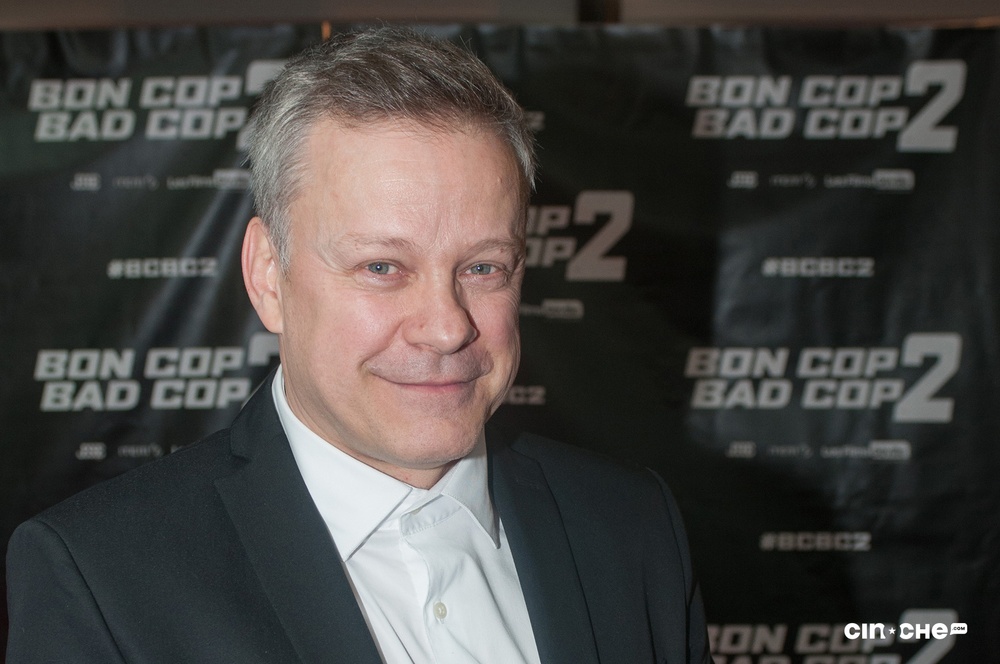 Sur le tapis rouge du film Bon Cop Bad Cop 2