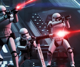 Une scène du film Star Wars: The Force Awakens