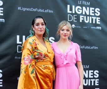 Sur le tapis rouge du film Lignes de fuite