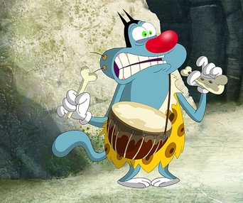 Une scène du film Oggy et les cafards