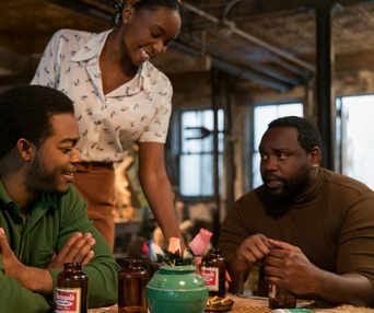 Une scène du film If Beale Street Could Talk