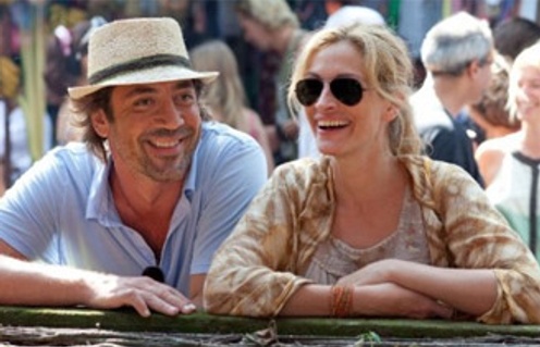 Julia Roberts et Javier Bardem dans le film Mange, prie, aime