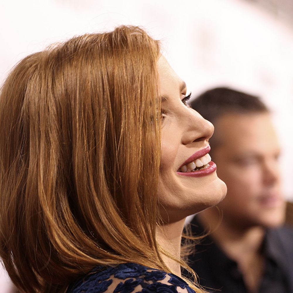 Sur le tapis rouge du film The Martian