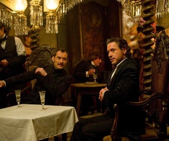 Une scène du film Sherlock Holmes: A Game of Shadows