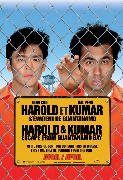 Affiche du film Harold et Kumar s'évadent de Guantanamo Bay