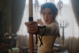 Une scène du film Enola Holmes