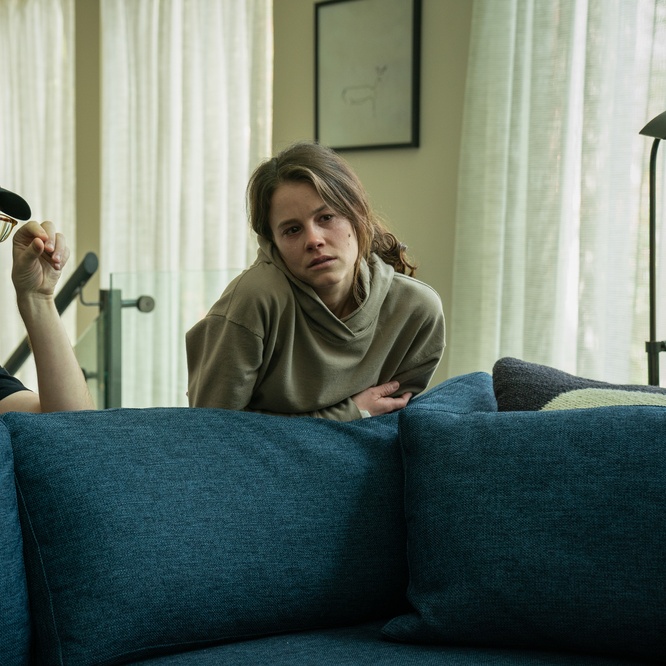 Une scène du film <em>Smile</em>