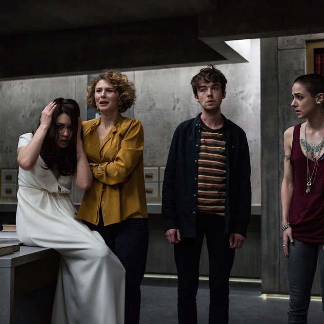 Une scène du film <em>Les traducteurs</em>