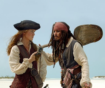Scène du film Pirates des Caraïbes : Le coffre du mort
