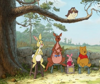 Une scène du film Winnie the Pooh
