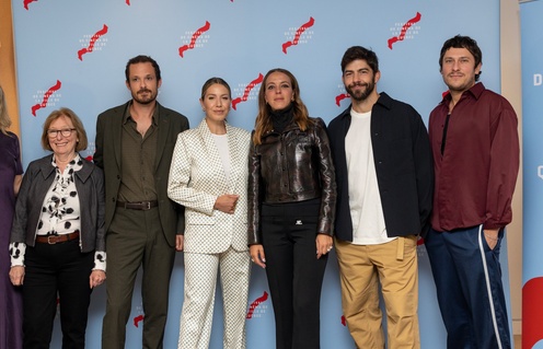 Sur le tapis rouge du film Simple comme Sylvain au FCVQ 2023