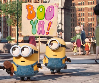 Une scène du film Minions