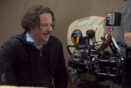 Sur le plateau du film Hop