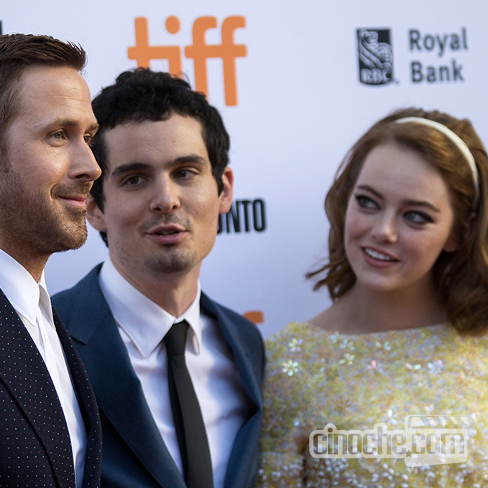 Sur le tapis rouge du film La La Land