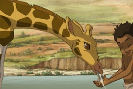 Une scène du film Zarafa