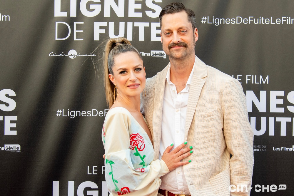 Sur le tapis rouge du film Lignes de fuite