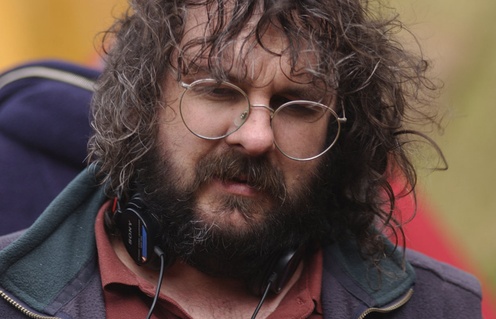 Peter Jackson sur le plateau de The Lod of the Rings