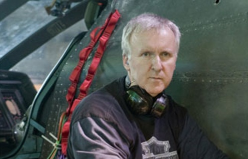 James Cameron sur le plateau d'Avatar