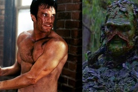 Une scène du film Swamp Thing