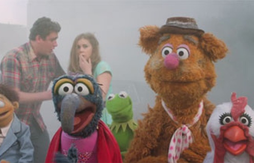 Une scène du film The Muppets
