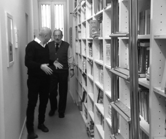 Une scène du film Umberto Eco: La bibliothèque du monde