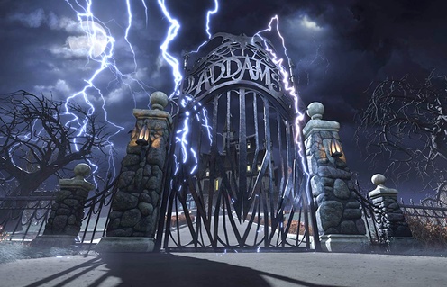 Une scène du film The Addams Family