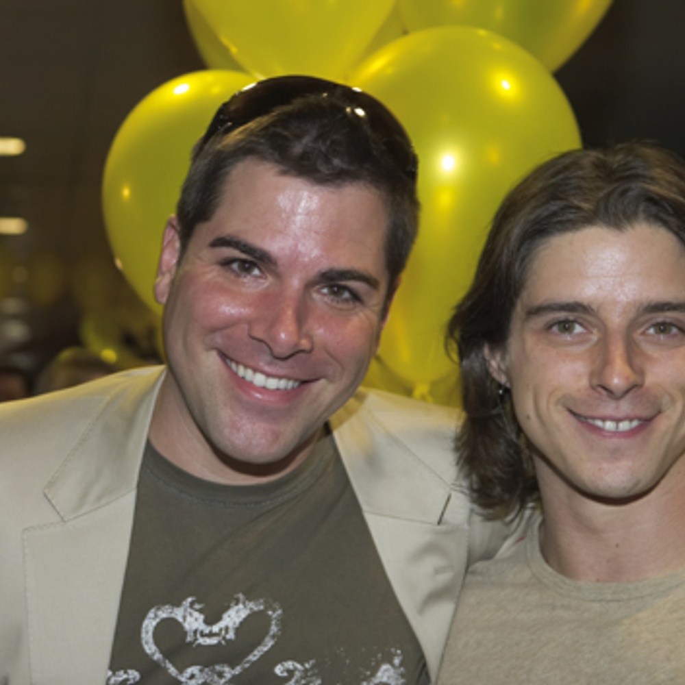 Martin Watier et Hugolin Chevrette sur le tapis jaune de Les Simpson : Le film