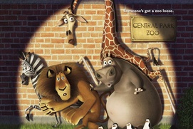 Affiche américaine du film Madagascar