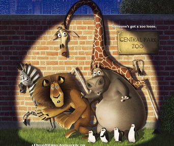 Affiche américaine du film Madagascar