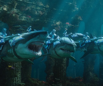 Une scène du film Aquaman