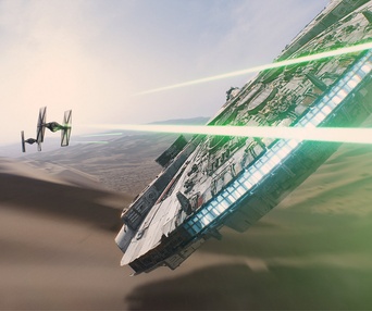 Une scène du film Star Wars: The Force Awakens