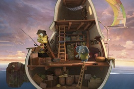 Affiche du film Mika & Sebastian : L'aventure de la Poire Géante
