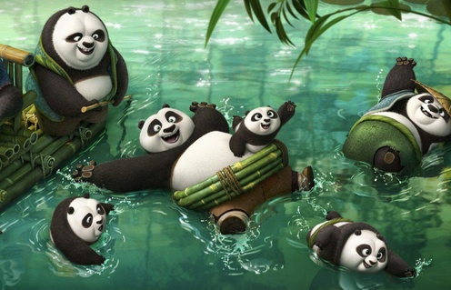 Une scène du film Kung Fu Panda 3