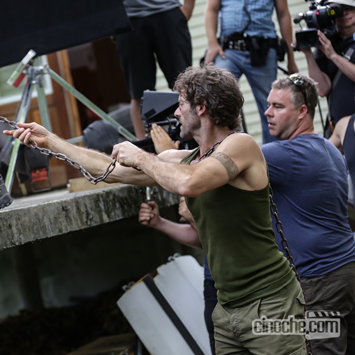 Sur le plateau du film Nitro Rush