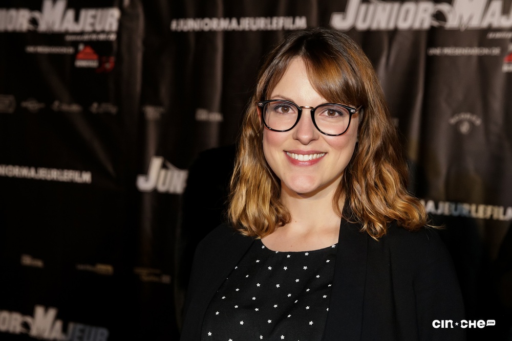 Sur le tapis rouge du film Junior majeur