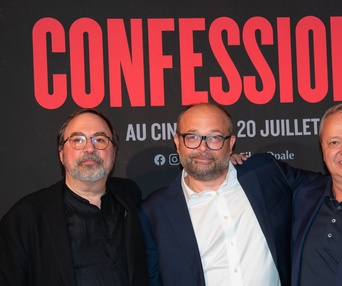 Sur le tapis rouge du film Confessions