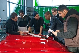 Sur le plateau du film Tower Heist Sur le plateau du film Tower Heist