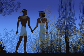 Une scène du film Le pharaon, le sauvage et la princesse