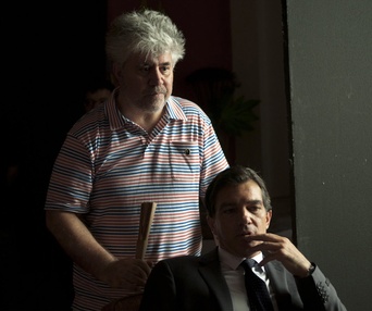 Sur le plateau du film The Skin I Live In