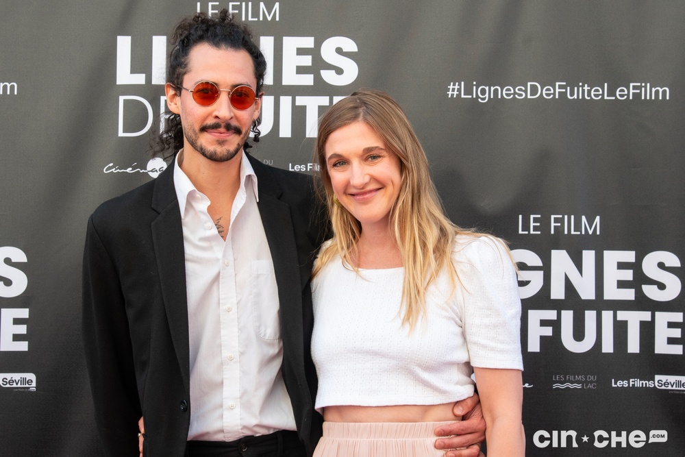 Sur le tapis rouge du film Lignes de fuite