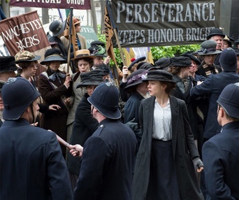 Une scène du film Suffragette