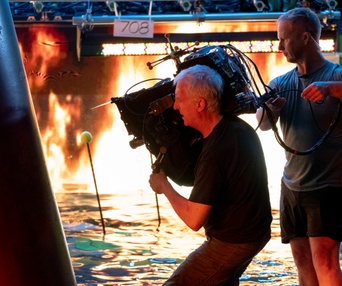 Sur le plateau du film Avatar: The Way of Water