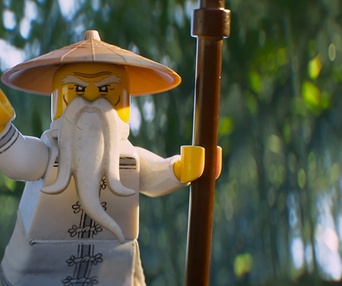 Une scène du film The LEGO Ninjago Movie