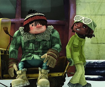 Une scène du film La guerre des tuques 3D