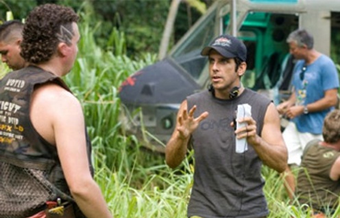 Sur le plateau du film Tropic Thunder