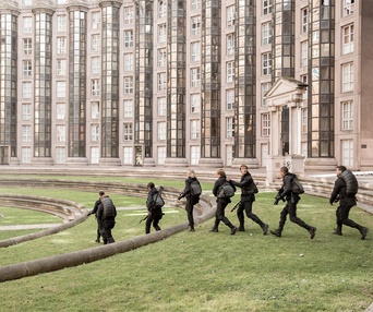 Une scène du film The Hunger Games: Mockingjay - Part 2